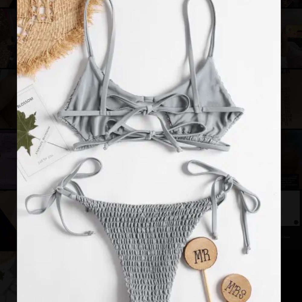 Grey Bikini Set - Picture 2 of 3